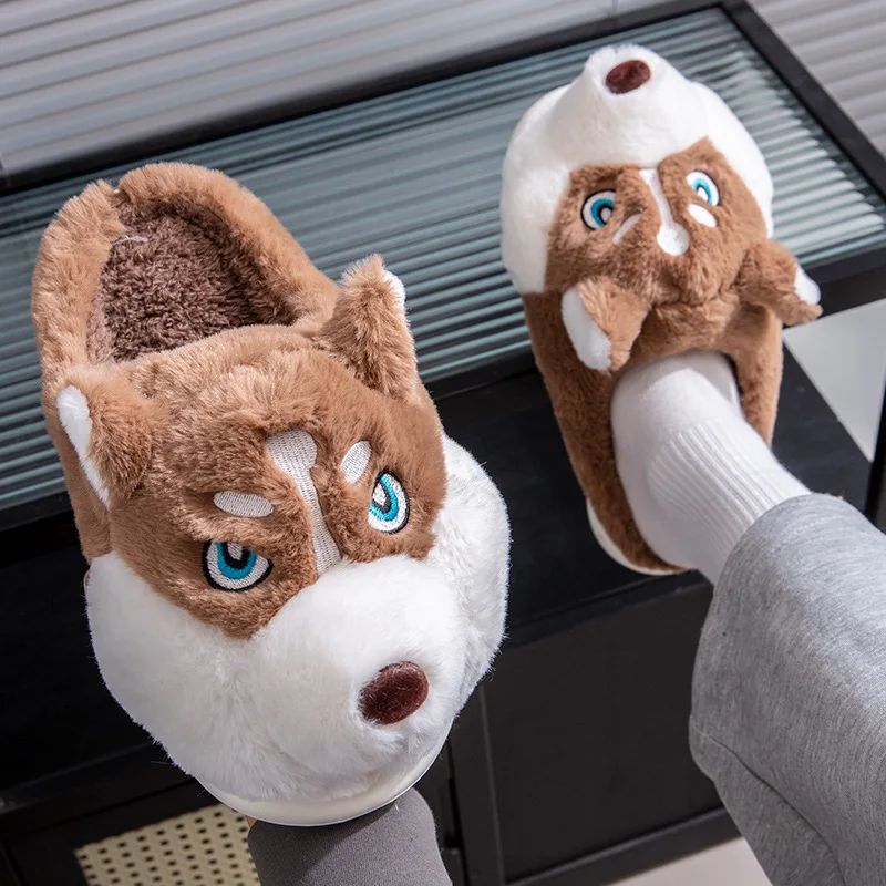 Soft-Stitched Dog Slippers