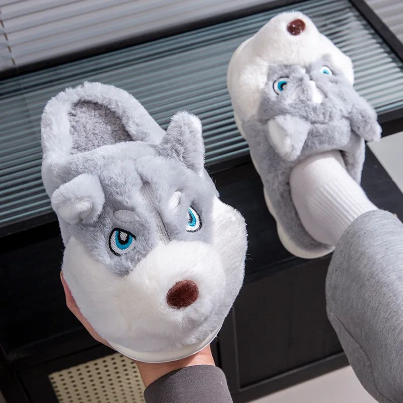 Soft-Stitched Dog Slippers