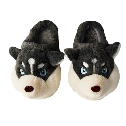 Soft-Stitched Dog Slippers