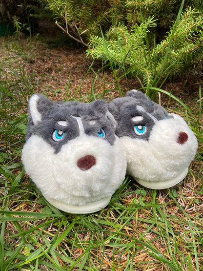 Soft-Stitched Dog Slippers