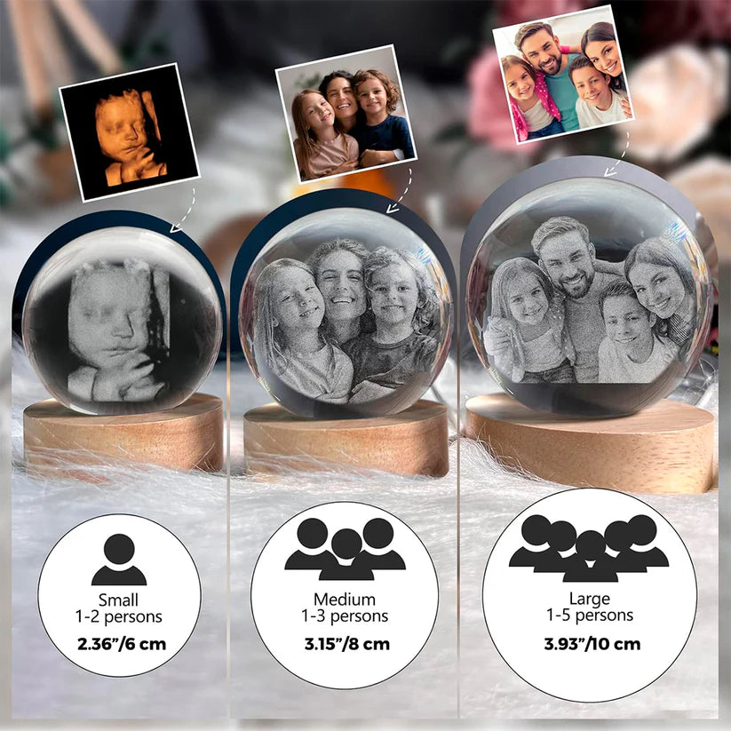 Crystal Sphere with Personalized Engraving